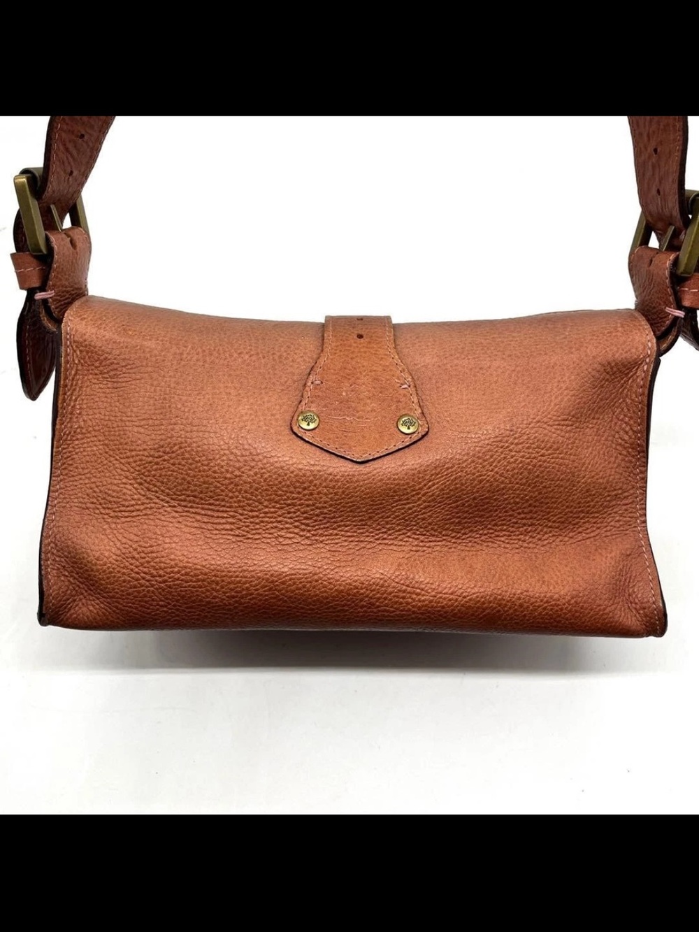 Mulberry Tan Leather Dual-Pocket Shoulder Bag - Picture 3 of 16